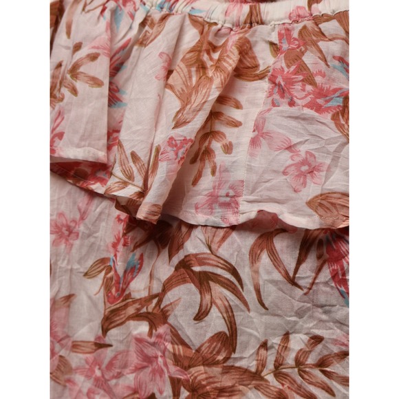 Artelier Nicole Miller Women Floral top‎ NWT Off The Shoulder Ruffle Blouse S - Picture 8 of 8